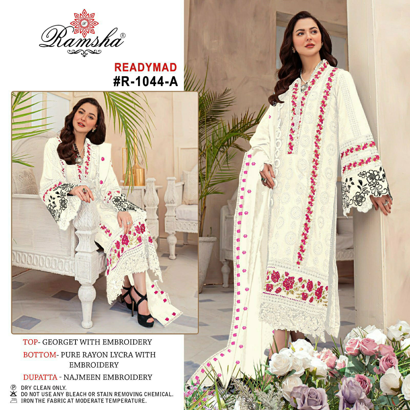 Ramsha R 1044 Readymade Pakistani Suits Catalog
